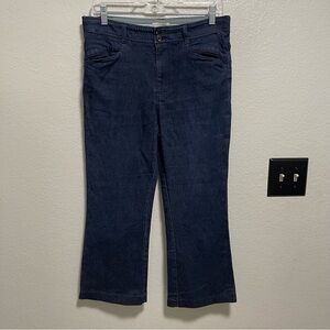The Essential Trouser by Anthropologie Dark Wash Denim Size 8